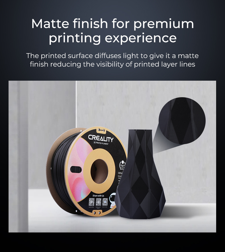 CREALITY CR-PLA Matte Avocado Green, 3D Printer Filament 1 kg Spool,1.75mm (3301010301)