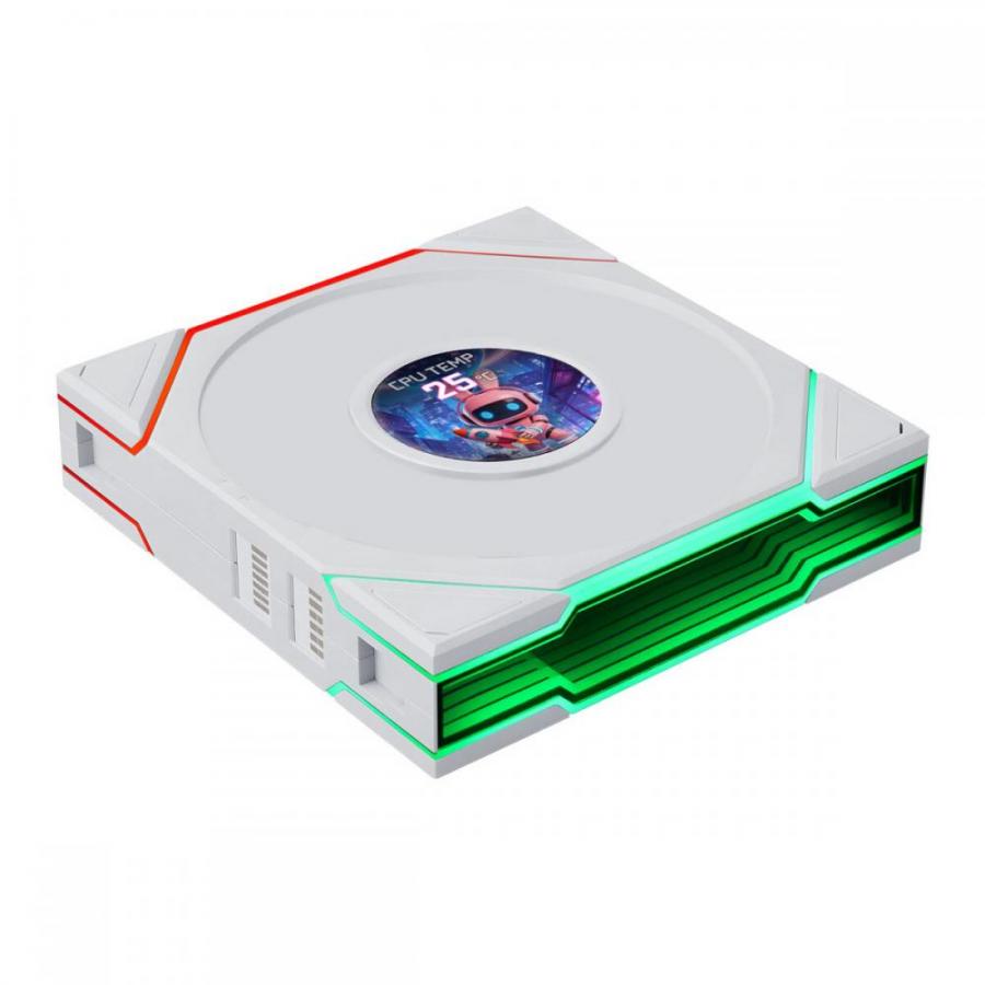 LIAN LI UNI FAN TL LCD FLEX Reversal White Wireless 120 (1pc) Case Fan - No Controller Included