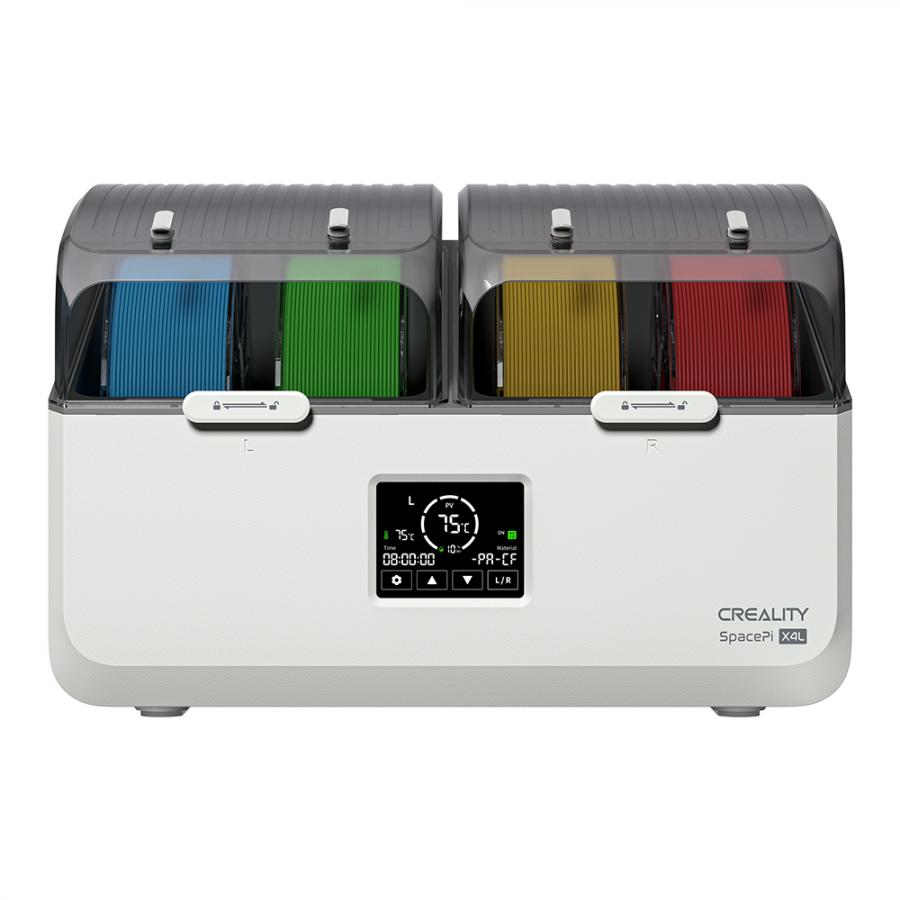 Creality SpacePi X4L Filament Dryer Dry Box for 4 Filaments Adjust 40-75c Small Screen for 12 types