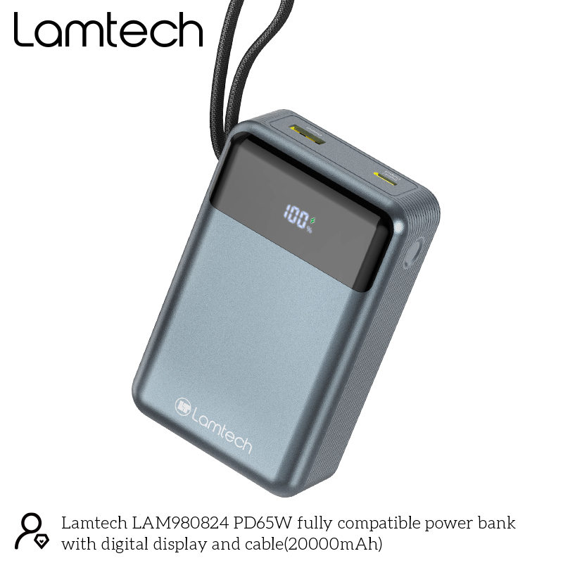 LAMTECH FAST CHARGER TYPE-C PD25W WHITE
