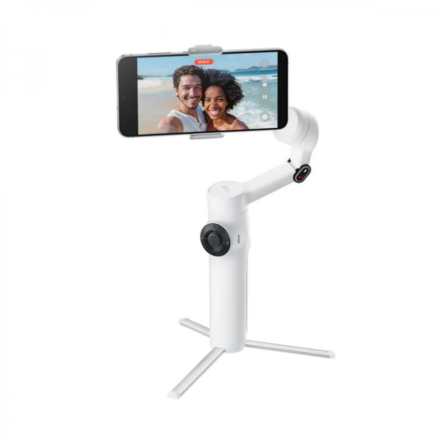 Insta360 Flow 2 Standard Bundle White - A.I. Powered Gimbal Stabilzer for Smartphone USB-C