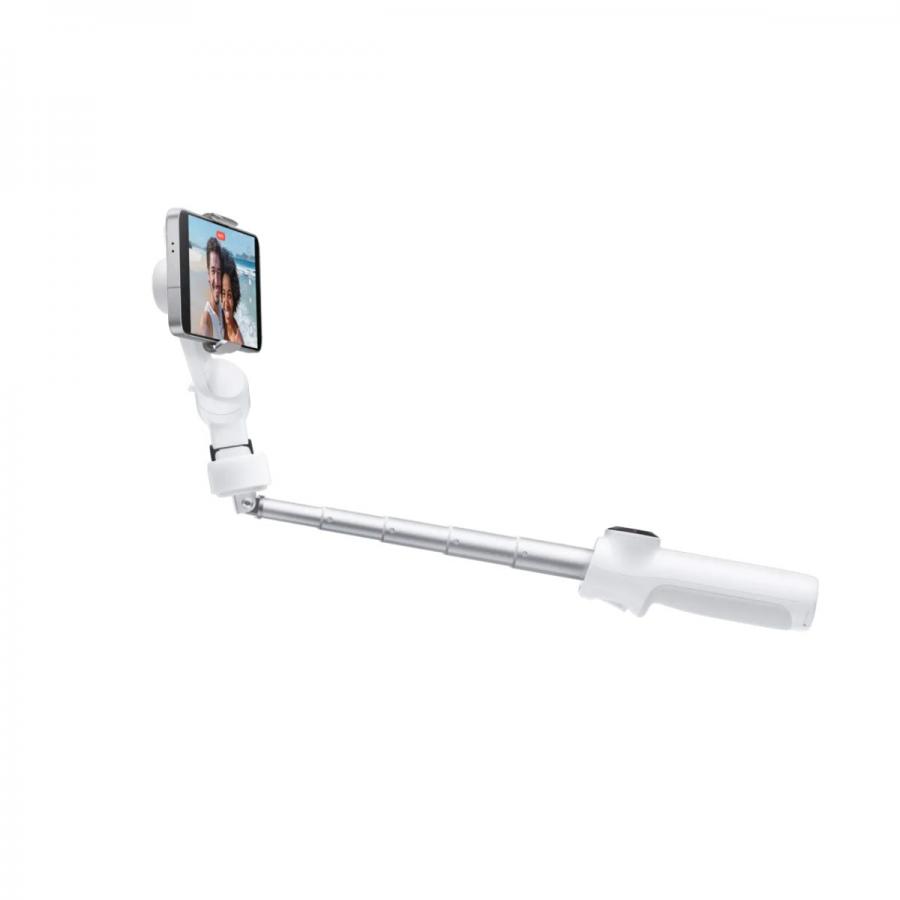 Insta360 Flow 2 Standard Bundle White - A.I. Powered Gimbal Stabilzer for Smartphone USB-C