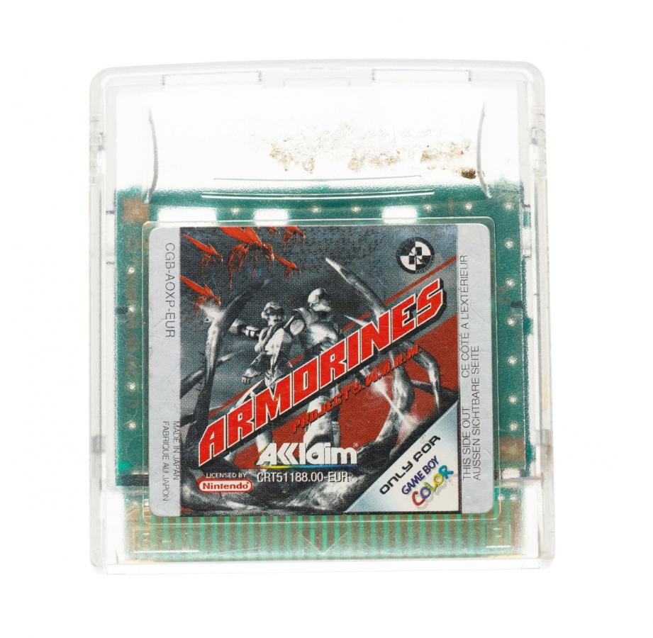 Armorines: Project S.W.A.R.M. GameBoy Color UNBOXED (Worn Sticker)