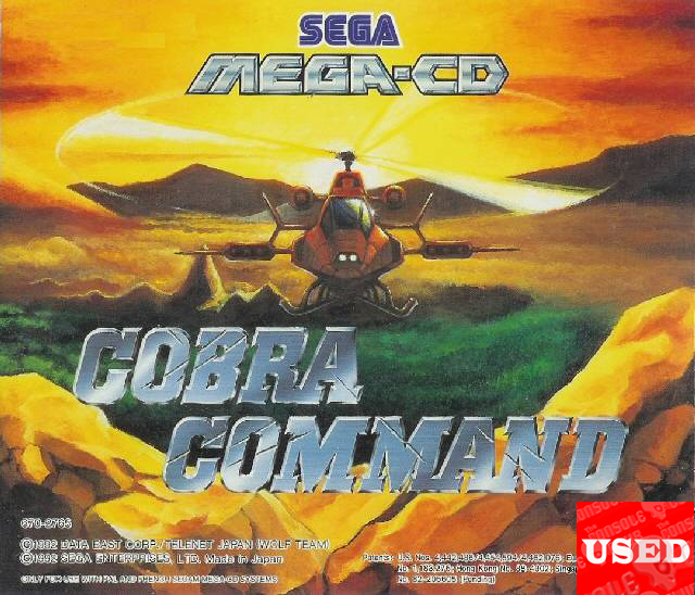 Cobra Command MCD USED (Disc Only+Manual)