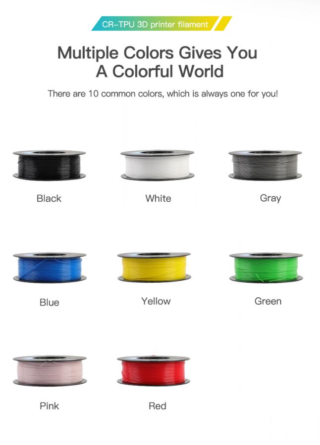 Creality CR-TPU Red 3d Printer Soft Adhesive material Filament 1kg 1.75