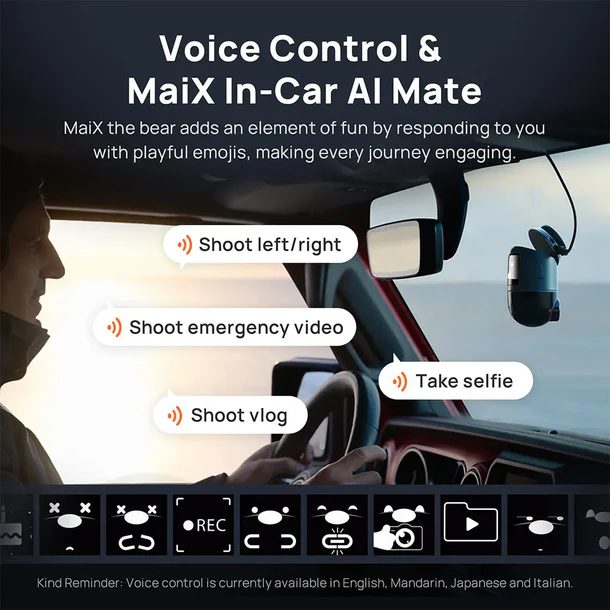 70mai Dash Cam 4K Omni 360° + Reaview Full View with Dual Sony STARVIS 2, AI 2.0 & 4G LTE (X800-2)