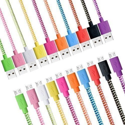 Omega Fabric Braided Micro USB-USB