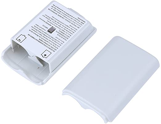 Battery Pack Cover Shell Case Kit for Xbox 360 Wireless Controller White BULK NEW UNOFFICIAL