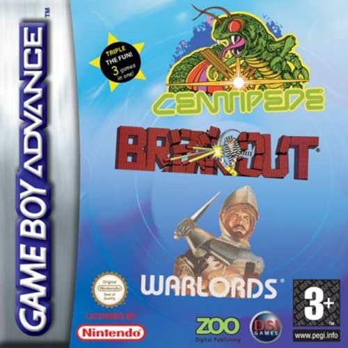Centipede / Breakout / Warlords GameBoy Advavnce NEW (Diaktis Seal)