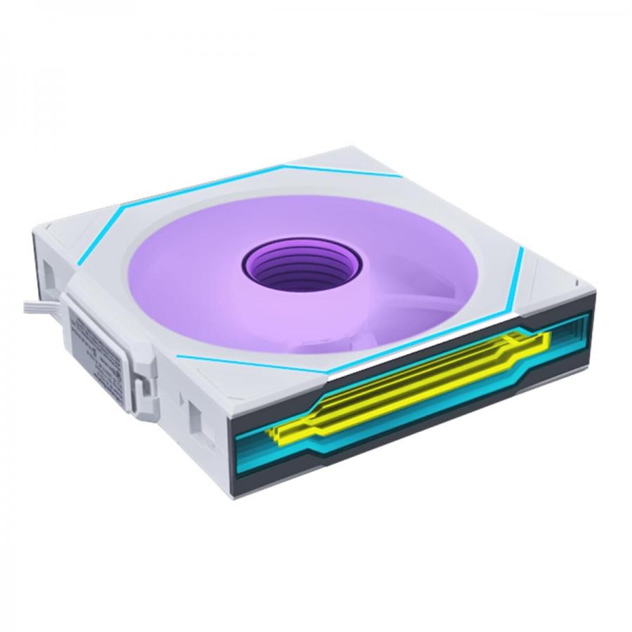 Lian Li UNI FAN INFINITY SL - 120 - Reverse - Wireless - White - aRGB PWM Fan (1pcs) no controller