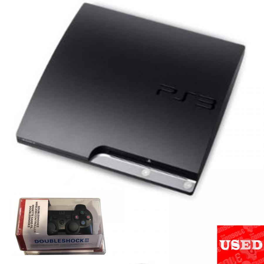 Playstation 3  Slim 250GB USED (UNBOXED)+ OEM Dualshock III Wireless Controller For PS3 NEW