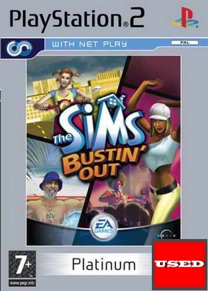 The Sims: Bustin' Out (Platinum) PS2 USED (English Game / France Cover)