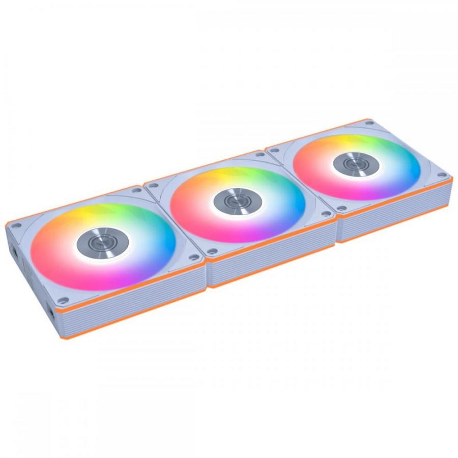Lian Li UNI FAN CL FLEX WIRELESS 120mm Reverse White (3pcs) - ARGB -L-Wireless - PWM - W/ Controller