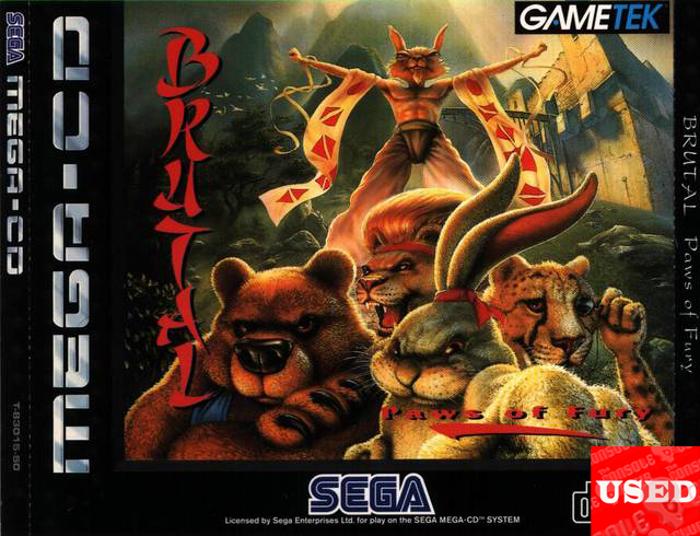 Brutal Paws of Fury MEGA CD USED 