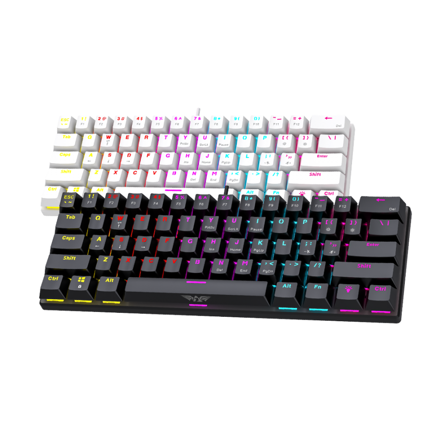 ARMAGGEDDON 61-KEYS WIRED MECH KEYBOARD BL.SW. MKA-1C CORE CLICKY WHITE