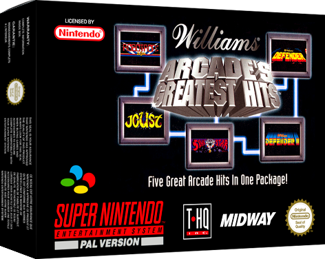 Williams Arcade's Greatest Hits SNES LIKE NEW