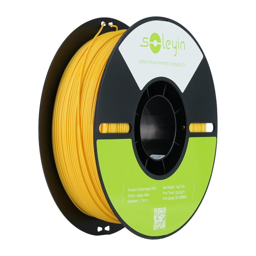 Creality Soleyin Basic PETG Ginkgo Yellow - 3D Printer Filament  1 kg Spool,1.75