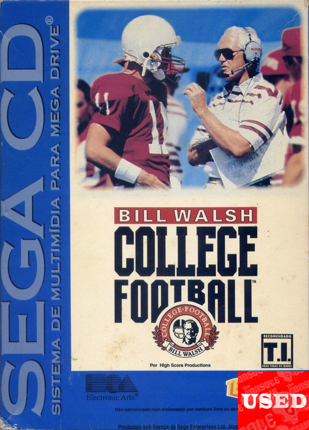 EA Sports Bill Walsh College Football Sega CD USED (NTSC/Disc Only/Unofficial Case)