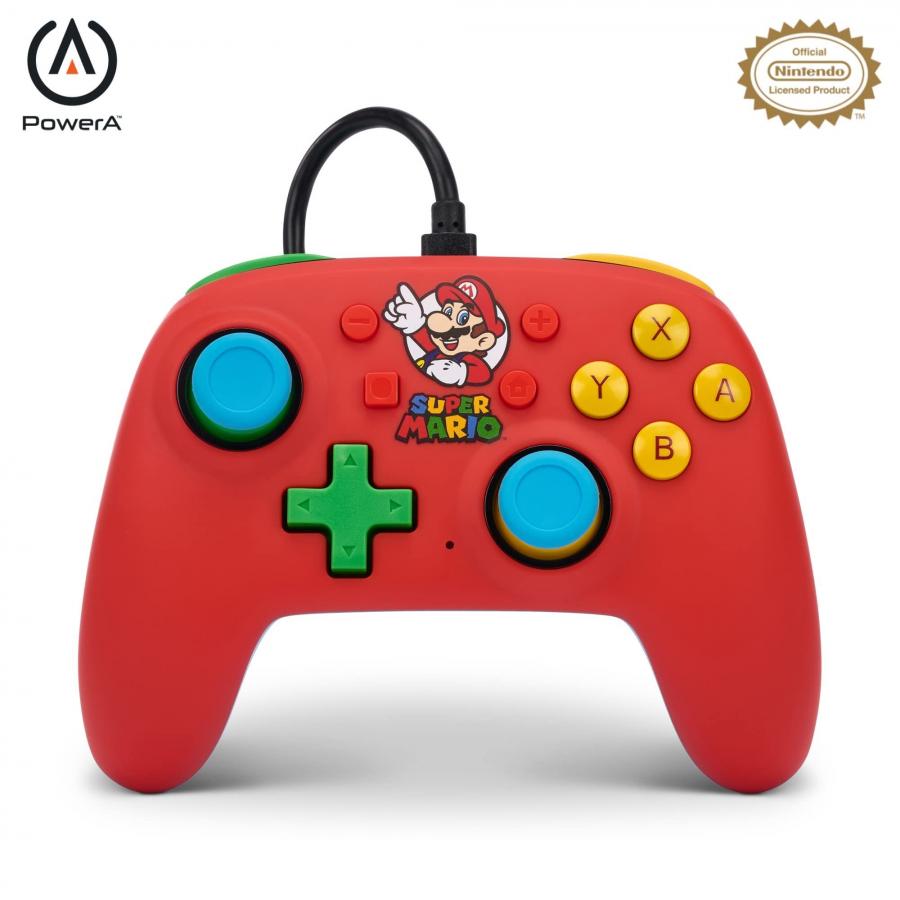 PowerA Nano Wired Controller Mario Medley Nintendo Switch NEW