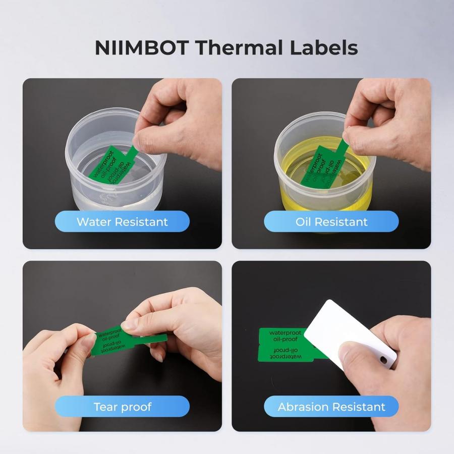 NIIMBOT THERMAL LABEL PAPER 25*38+40-100 CABLE GREEN