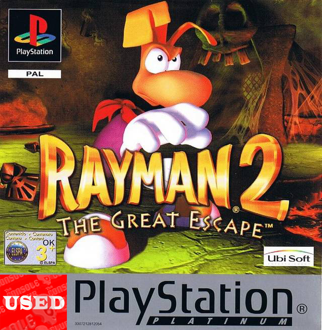 Rayman 2 The Great Escape (Platinum) PSX USED (No Cover)