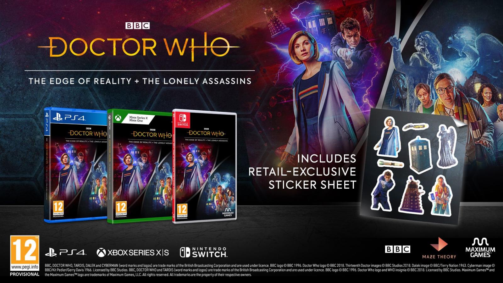 Doctor Who : The Edge Of Reality & The Lonely Assassins PS4 NEW