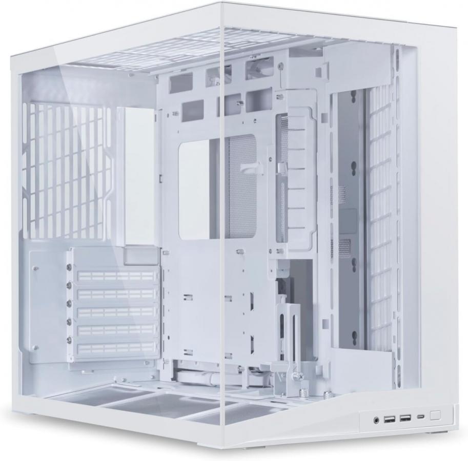 Lian Li O11D Mini V2 WHITE - ATX PC GAMING CASE - IMPROVED AIRFLOW - GPU SUPPORT BRACKET