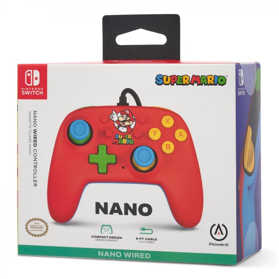 PowerA Nano Wired Controller Mario Medley Nintendo Switch NEW