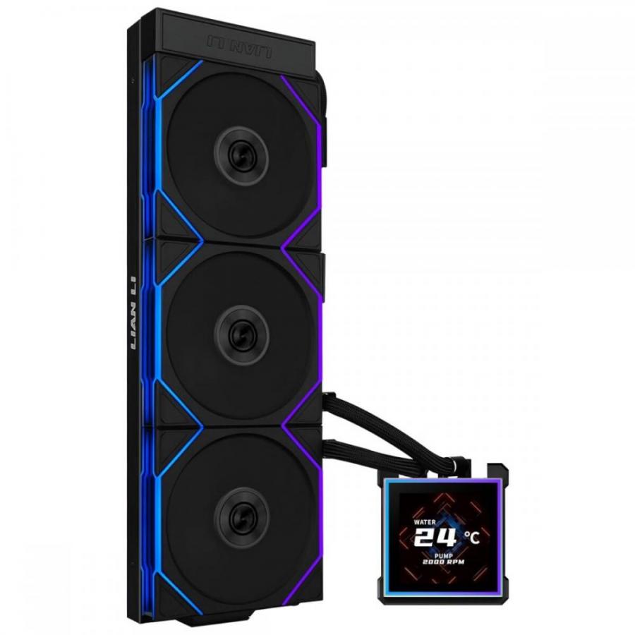 Lian Li HydroShift II LCD-S 360 RGB TL FLEX fan White - AIO CPU Liquid Cooler with TL RGB Fans