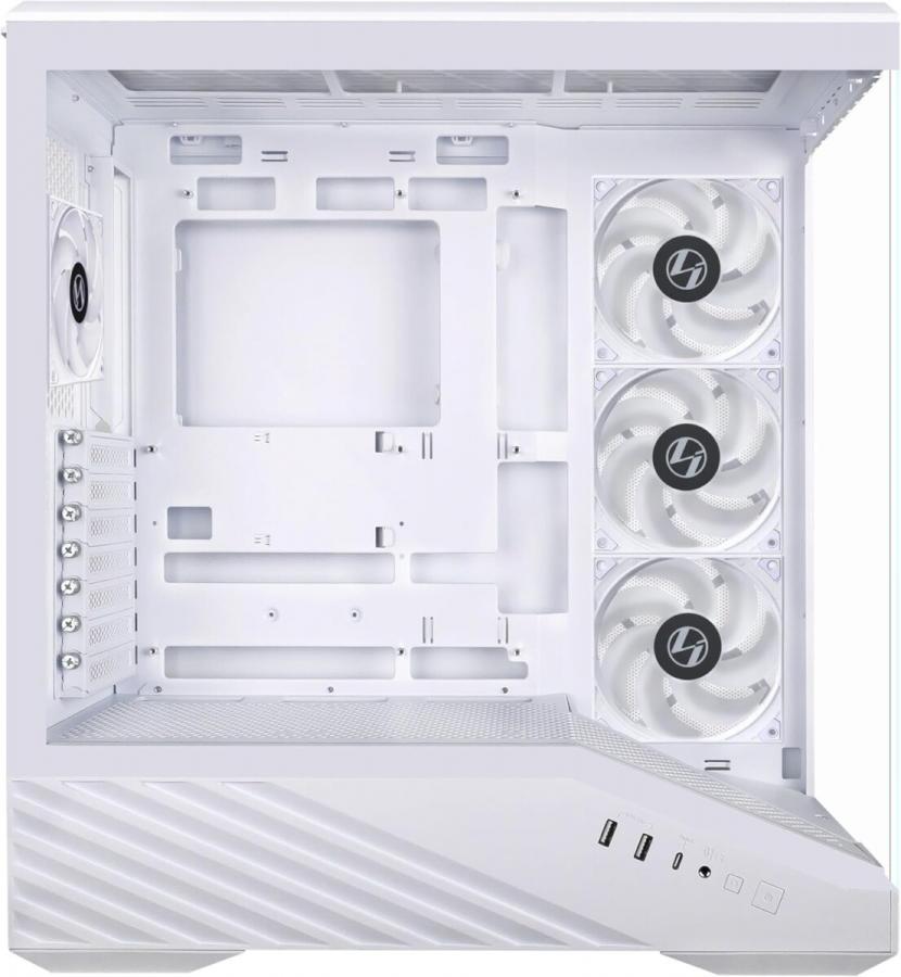 Lian Li Vector V100 White - 4 x 120mm ARGB - LED RGB Strip - Tempered Glass - ATX Case