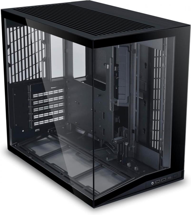 Lian Li O11D Mini V2 BLACK - ATX PC GAMING CASE - IMPROVED AIRFLOW - GPU SUPPORT BRACKET