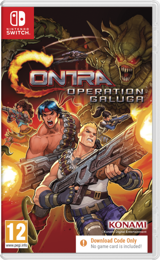 Contra Operation Galuga (CODE IN A BOX) Nintendo Switch NEW