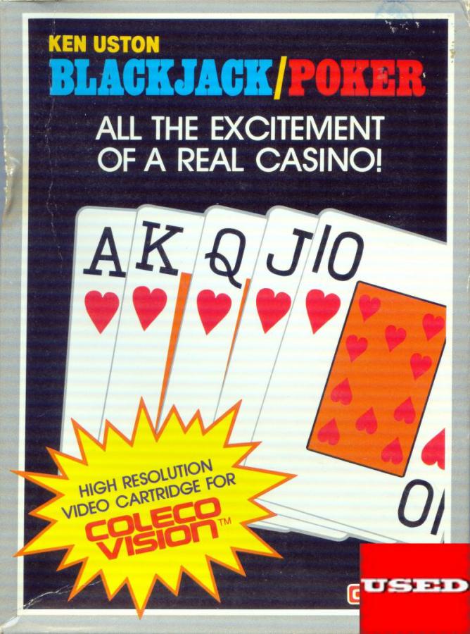 Ken Uston Blackjack/Poker ColecoVision USED