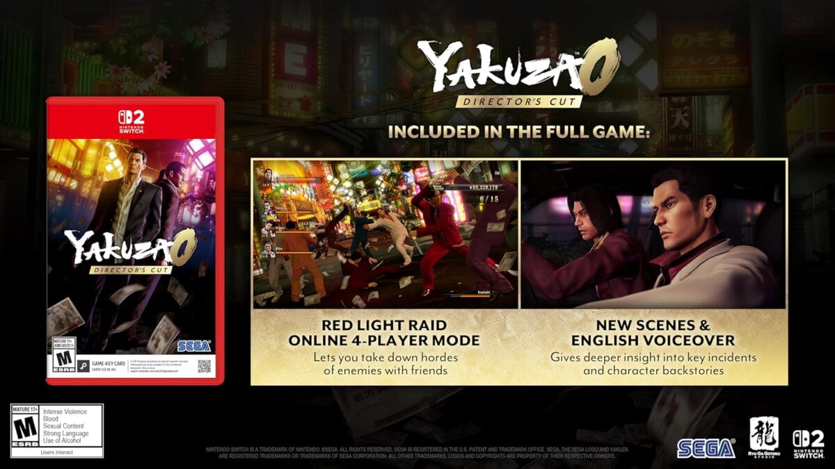 Yakuza 0 Director’s Cut Nintendo Switch 2 NEW