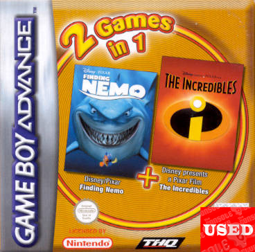 Finding Nemo & The Incredibles GameBoy Advance USED (BOXED)