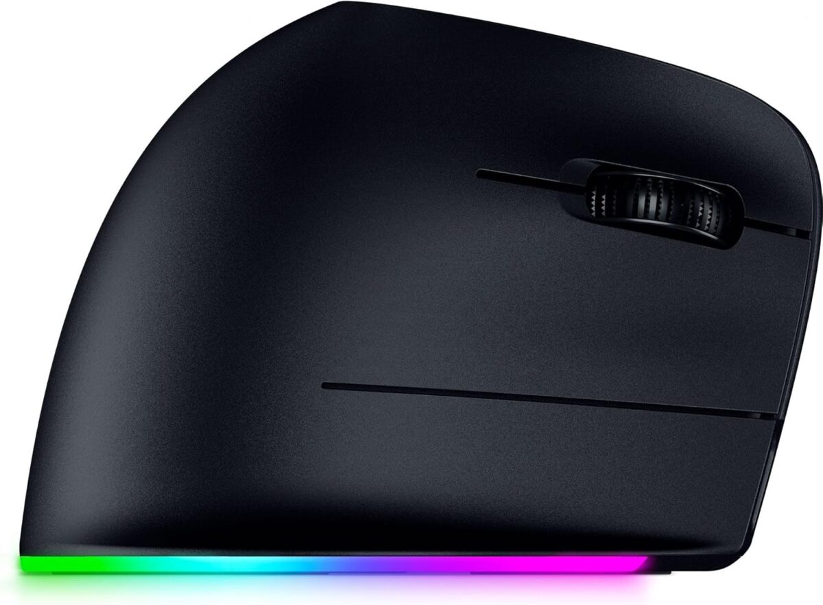 Razer PRO CLICK V2 - Vertical Wireless Ergonomic Mouse - ChatGPT AI - Gaming - Long Battery