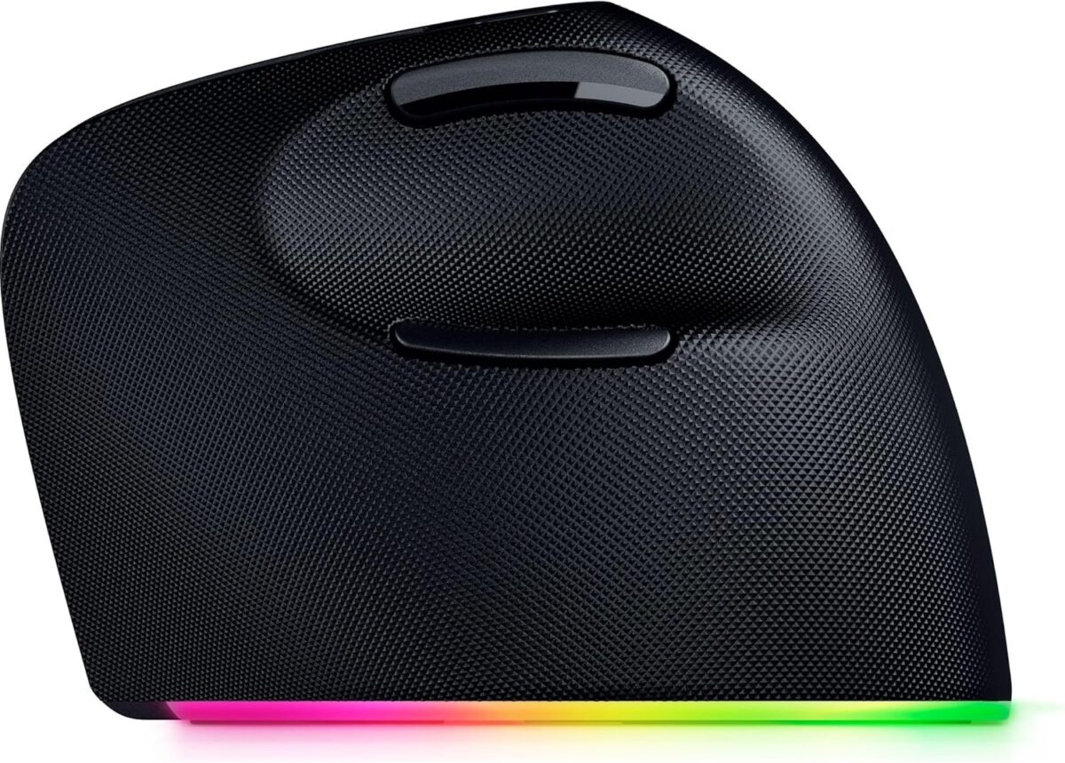 Razer PRO CLICK V2 - Vertical Wireless Ergonomic Mouse - ChatGPT AI - Gaming - Long Battery