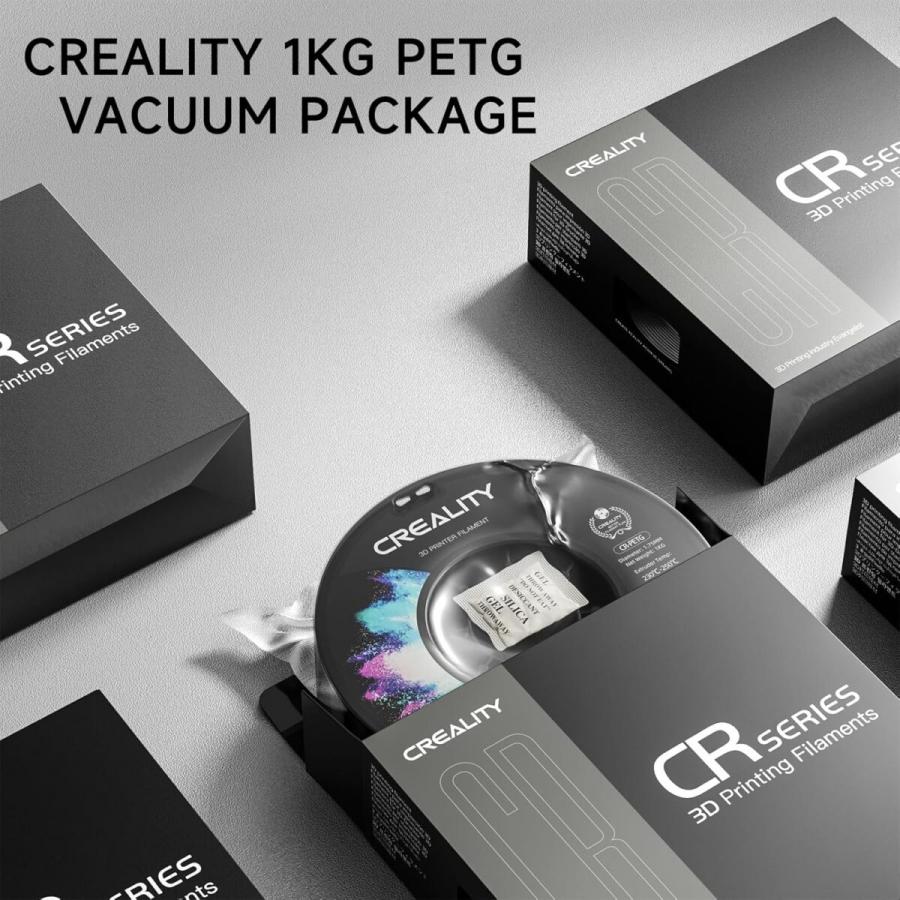 Creality CR-PETG Value Pack 4kg - 4x Black 3D Printer Filament no reel