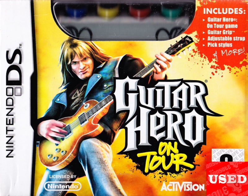 Guitar Hero: On Tour with Guitar Hero On Tour Bundle  DS USED (UNBOXED) (Controller Attachment+Game)
