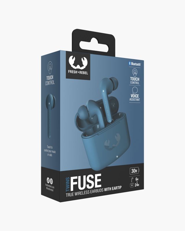 Fresh N Rebel  Twins Fuse - True Wireless earbuds - Steel Blue