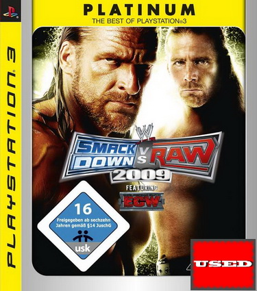 WWE SmackDown vs. Raw 2009 (Platinum) PS3 USED