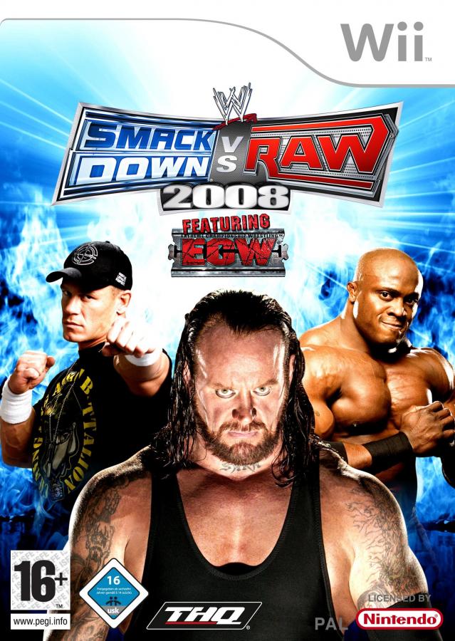 WWE SmackDown vs. Raw 2008 Wii NEW