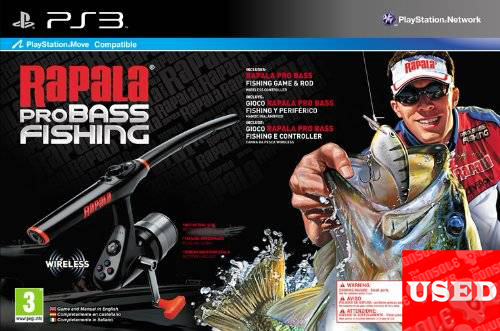 Rapala Pro Bass Fishing + Rod Controller PS3 USED