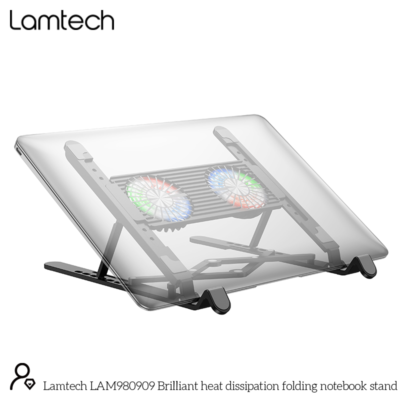LAMTECH NOTEBOOK RGB METAL FOLDING BRACKET 17.3” BLACK