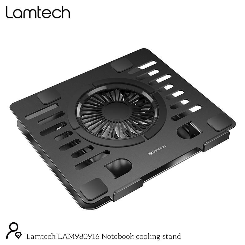 LAMTECH METAL LAPTOP COOLING STAND 17” BLACK