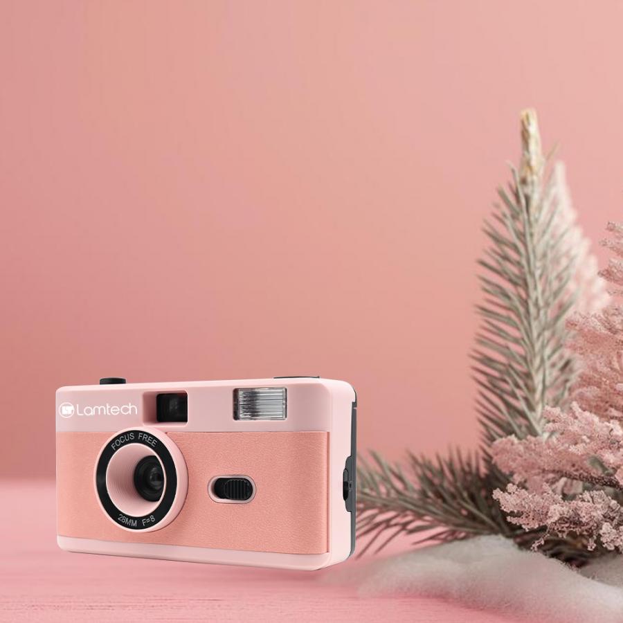 LAMTECH 35mm REUSABLE FILM CAMERA WITH FLASH PINK
