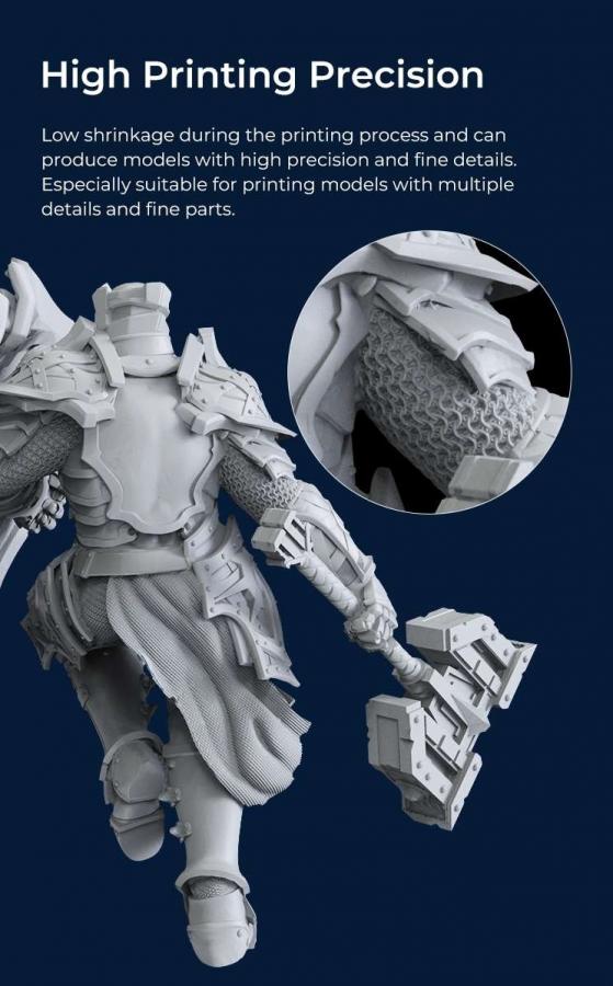 Creality LCD 8K High Precision UV Curable Resin - Grey (3302190003 gray)