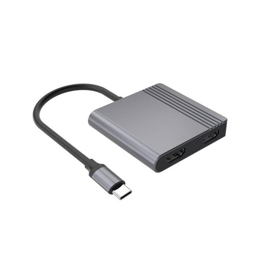 CABLEXPERT TYPE-C 3IN1 MULTI-PORT ADAPTER (USB PORT+HDMI+PD) SPACE GREY