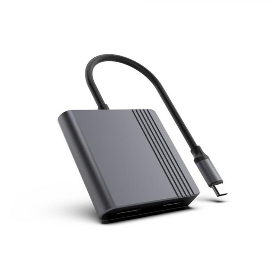 CABLEXPERT TYPE-C TO HDMI + DP ADAPTER 4K 60HZ BLACK