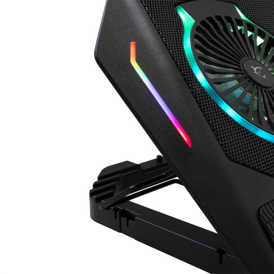 WHITE SHARK COOLING PAD GCP-10 2 FANS RGB